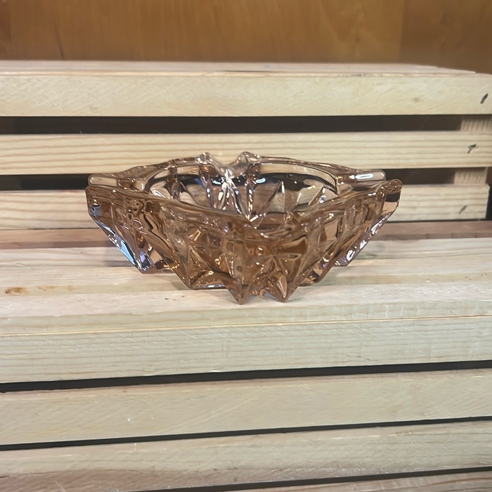 Pink Depression Glass Ashtray